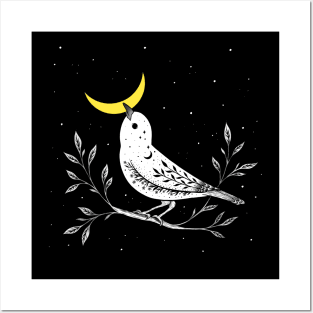 Moon Bird Posters and Art